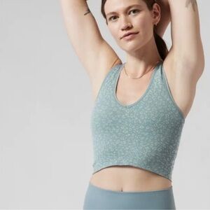 Athleta Ribbed Tank in Soft Green XXS
